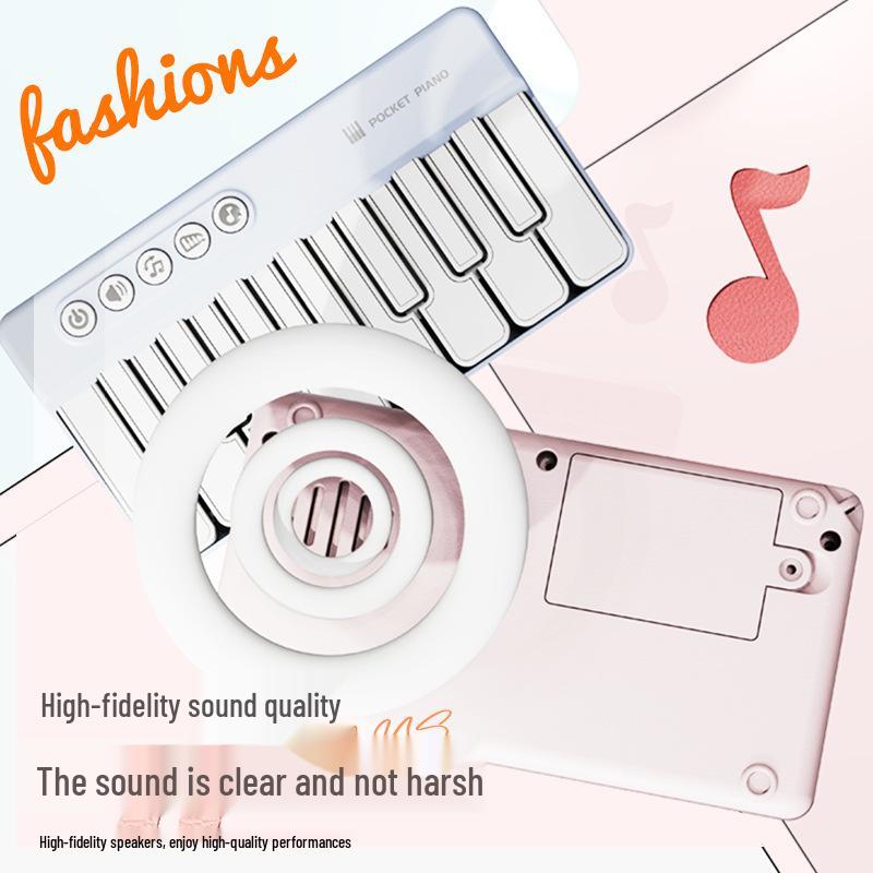 Multicolor Portable Pocket Piano Toy – Small, Multifunctional Keyboard for Kids
