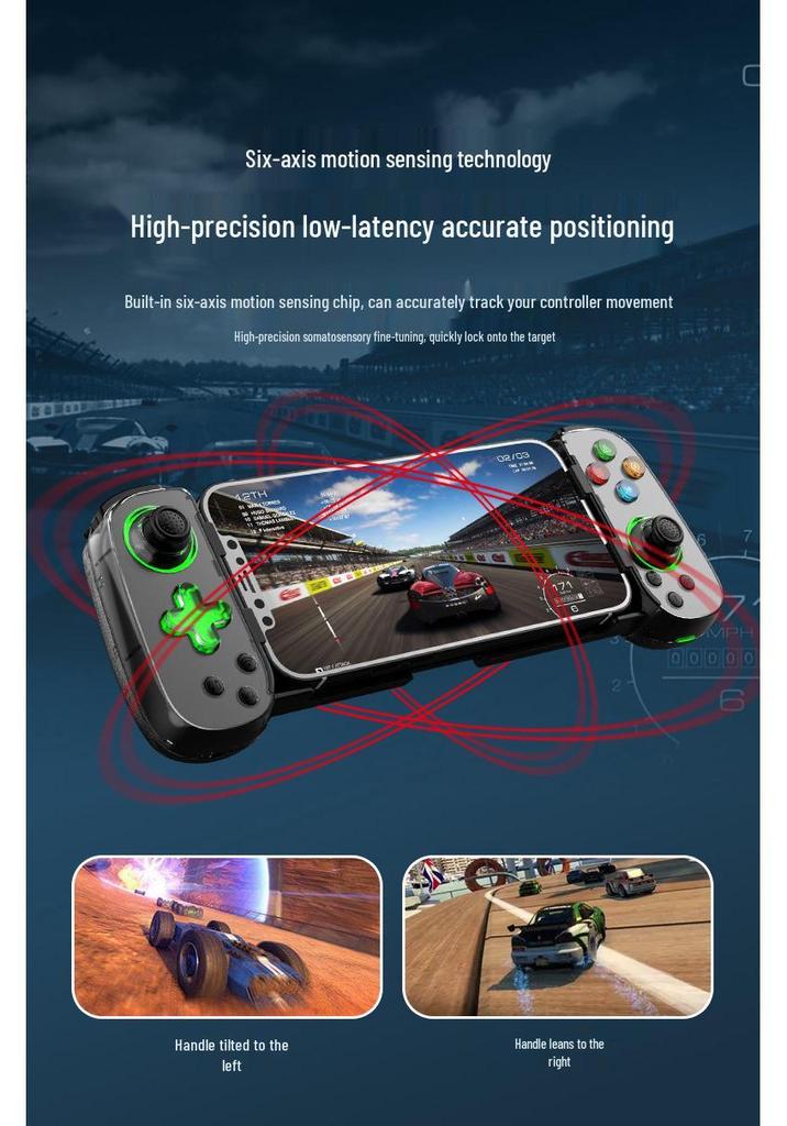 D7 Somatosensory Wireless Bluetooth Game Controller with Lights for Android and Switch