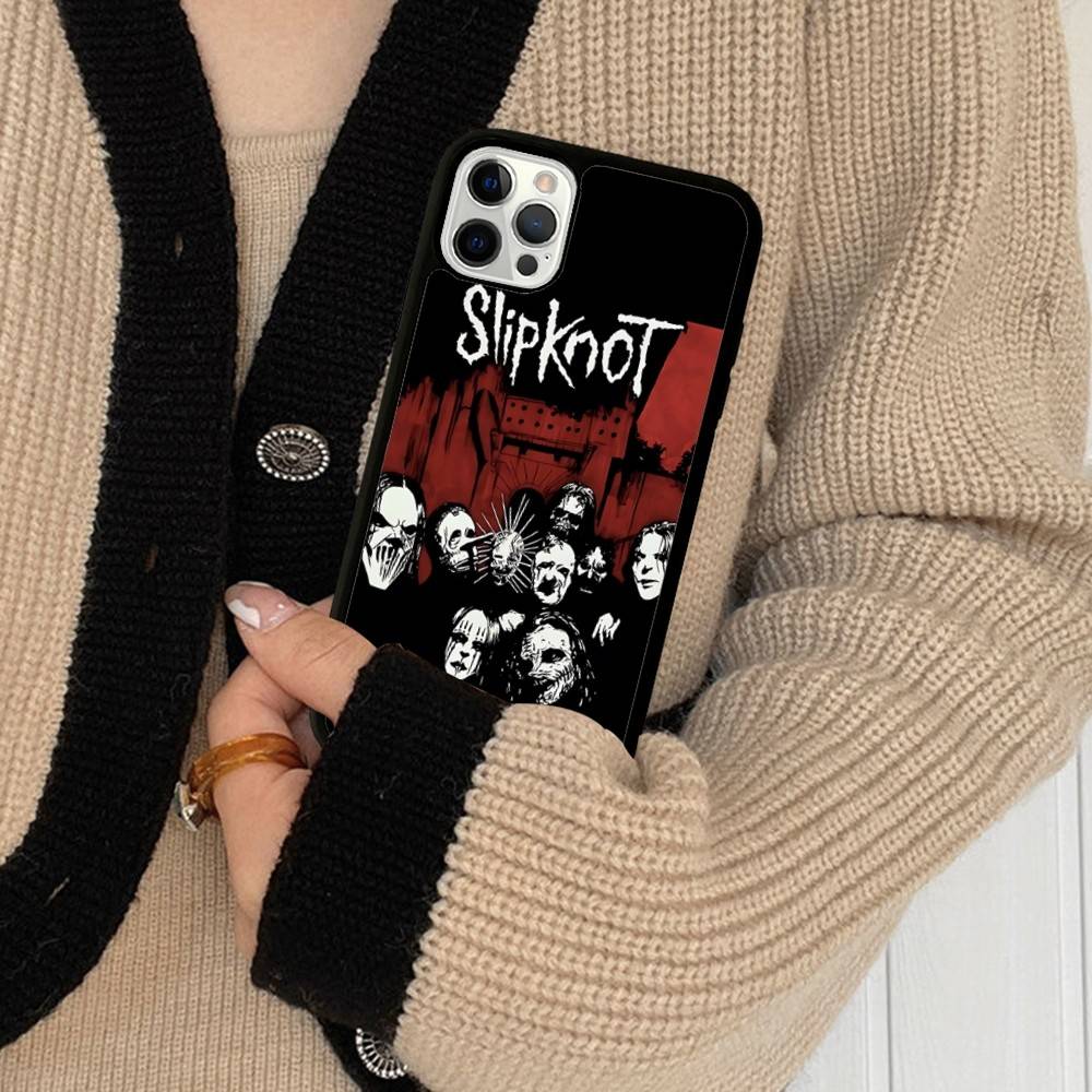 Pásek Cool-S-SlipknotS-S PC+TPU Ochranný kryt na telefon Pro IPhone 17 16 Pro Max 15 Plus 14 13 12 11 Kryt