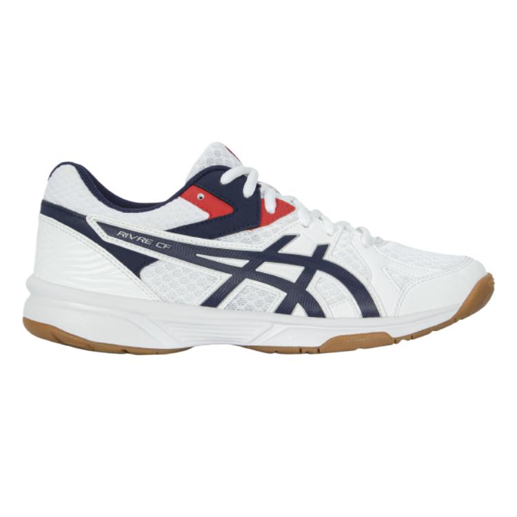 Asics Rivre Cf Mesh Synthetic Leather Comfortable Fashion Versatile Popular Low-Top Training Shoes Unisex Sneaker White Blue 1073A083-100