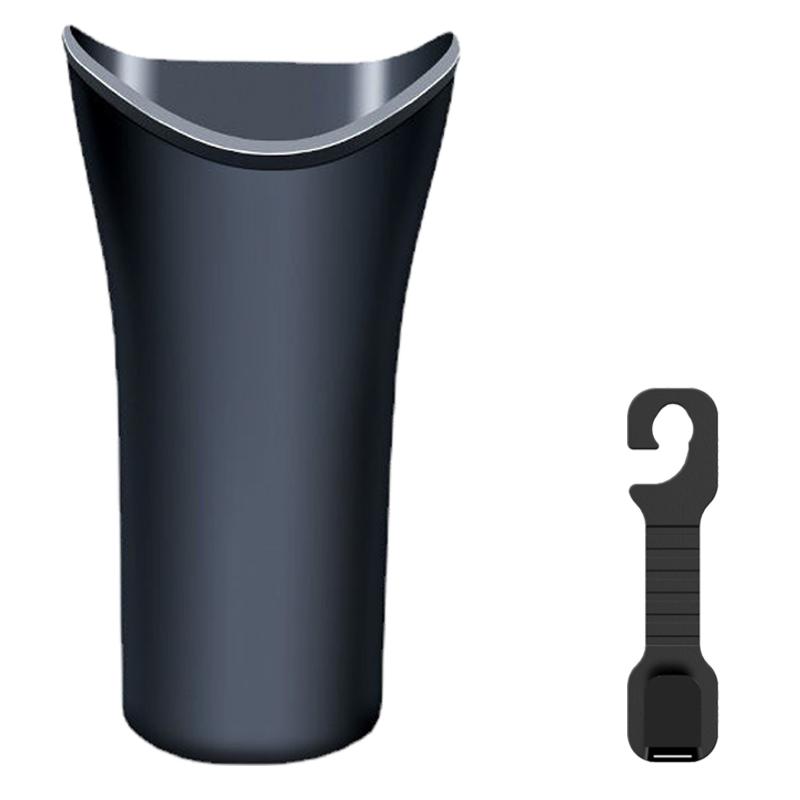 

Многофункциональный держатель для хранения в автомобиле с крючком на спинку сиденья для зонта, контейнер для мусора, автомобильное мусорное ведро, подстаканник, оптом чёрный