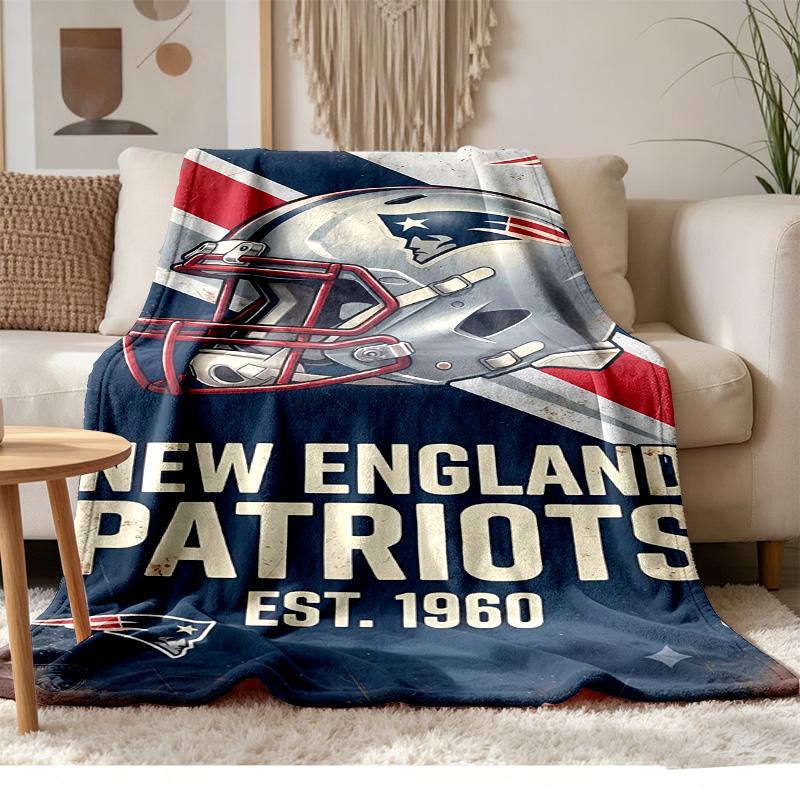 New England Patriots Weich und bequem Flanell Geeignet für Sofas Wohnzimmer Outdoor-Camping Reisen und auch ein tolles Jubiläumsgeschenk