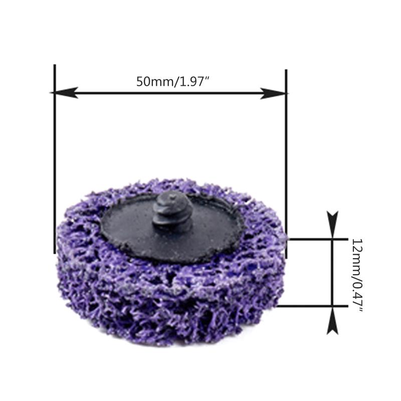 2 Inch Nylon Fiber Sanding Discs Wet Dry Sanding Discs Flap Disc for Die Grinder Surface Prep Strip Grind Polishing