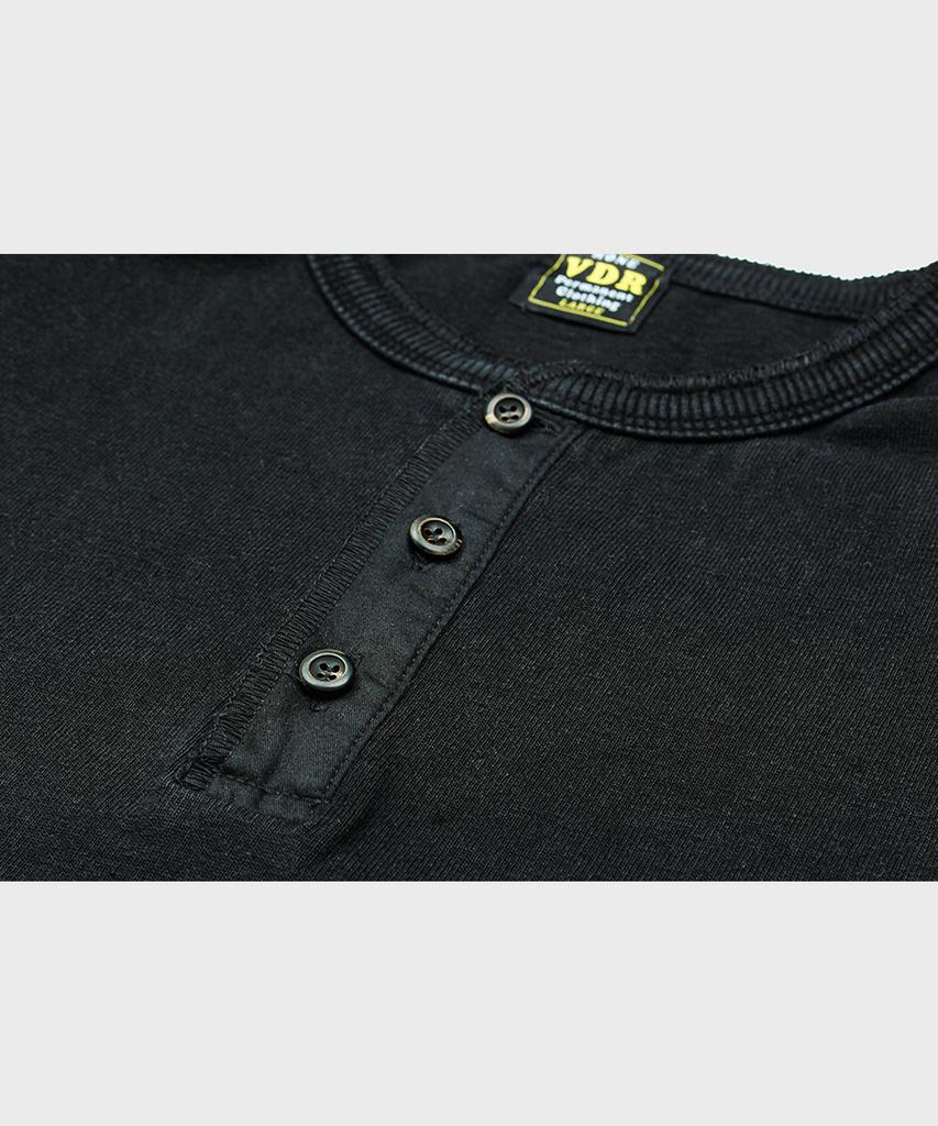 VDR Aging Denim Henlyneck Long Sleeve [Vintage Black]