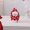 Plush Snowman Doll Desktop Ornaments Lovely Christmas Snowman Decorations For Outdoor Indoor Holiday Festival Wedding