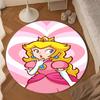Princess Peach Adventure Round Rug for Livingroom,Bedroom, Palyroom, Chair Rug, Area rug, Circle Carpet, Large Size Fan Christmas gift