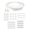 Smooth Glides Curtain Track 3Meter Bendable Rails with Rollers Kits for Seamlessly Drapery Movement In Homes Offices
