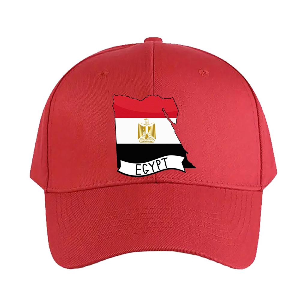 Ägypten Flagge Karte Frau Mann Baseballkappe Erwachsener Verstellbar mit Gebogenem Schirm Wander Anglerhut Trucker Cap Sommer Mode