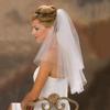 Bride Wedding Veil Double Layer Lightweight Soft Odorless Short Comb Bridal Tulle Hair Accessories Beige