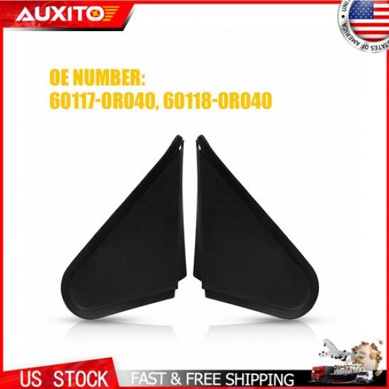 

2x Left & Right Side Mirror Corner Triangle Cover Trim For Toyota RAV4 2013-18 N