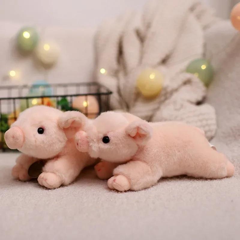 Cute Lifelike Pig Plush Toy Stuffed Soft Animal Simulation Piggy Doll for Girls Toys for Boy Birthday Gift