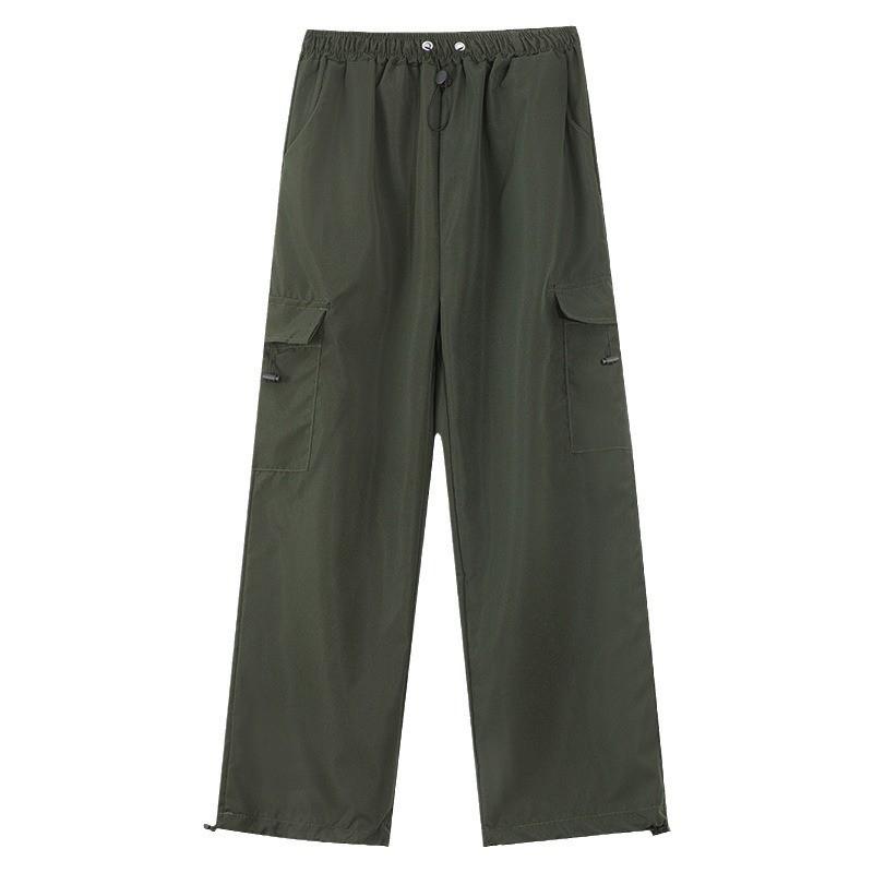 Womens Loose Fit Cargo Pants 2026 Lightweight Quick-Dry High-Waist Utility Trousers Outdoor Hiking Casual Wear