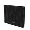 Used 10656 Oblique Jacquard Money Clip Wallet 2ESBH069YSE_H03E 7941 Current Card Case Logo Metal Black Men's from Japan