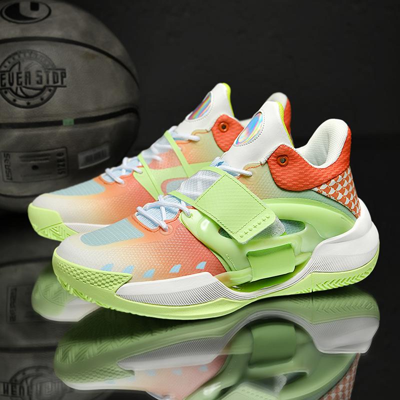 2024 Women Pink Hook Loop Basketball Sneakers Low Cut Soft Cushion Support Sport Shoes Comfortable Boy Basketball Shoes
