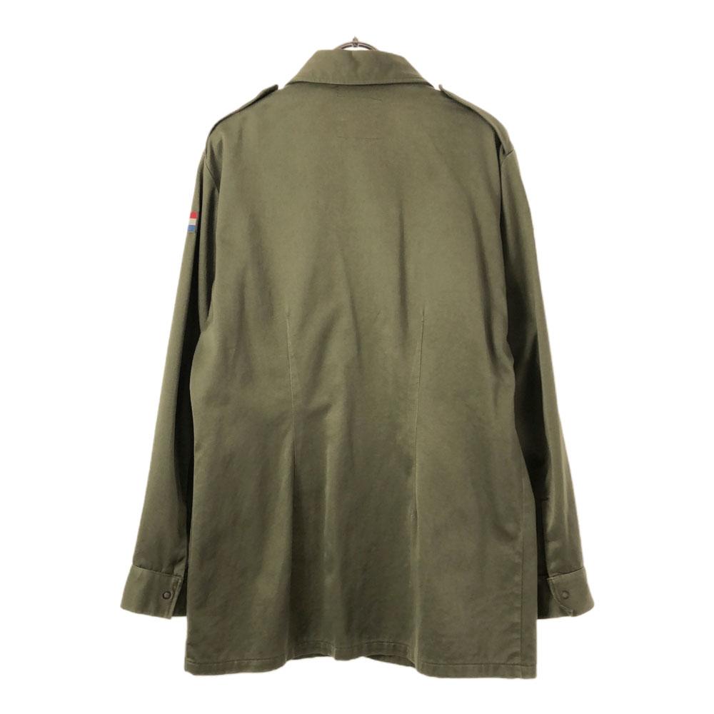 DUTCH ARMY 70s Field Shirt Jacket Military jacket Old Vintage Button Men's Used