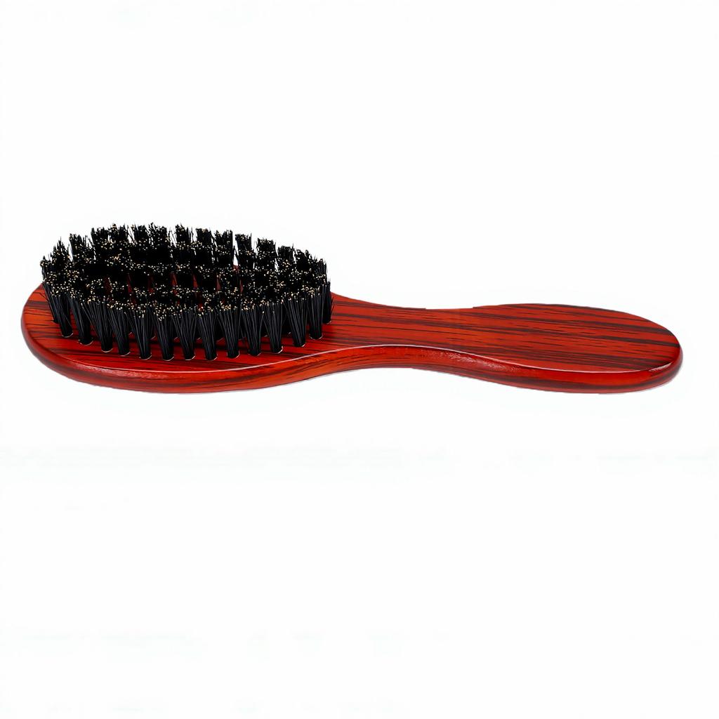 Spazzola per Capelli da Uomo Manico Ergonomico in Legno Spazzola per Capelli e Barba da Uomo per Styling e Grooming