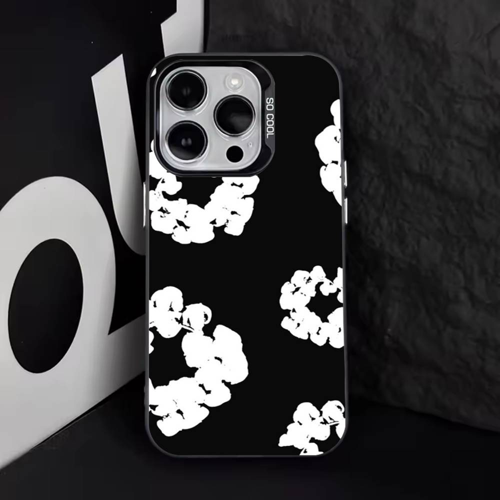 Flower D-Denims T-Tears Phone Case For iPhone 17,16,15,14,13,12,11,Pro,Max,Plus,E,Air,Mini Black Tpu Cover