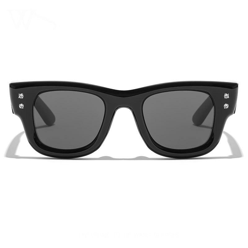 Fashion square thick frame sunglasses female Internet celebrity street shot trend UV protection sunglasses male