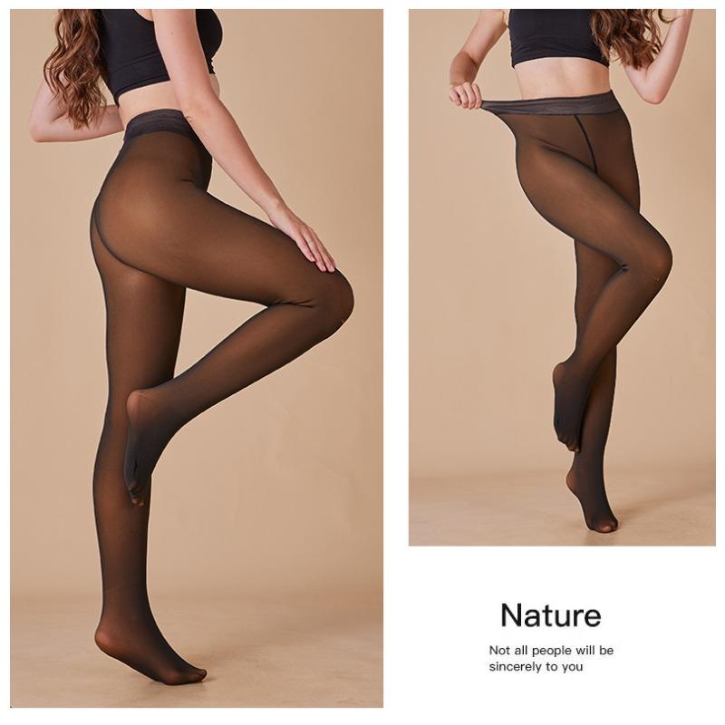 High Quality Leggings with Skin Penetrating and Plush Thickening, A Single Crotch for Women's Warmth, and Oversized Pantyhose for Outerwear