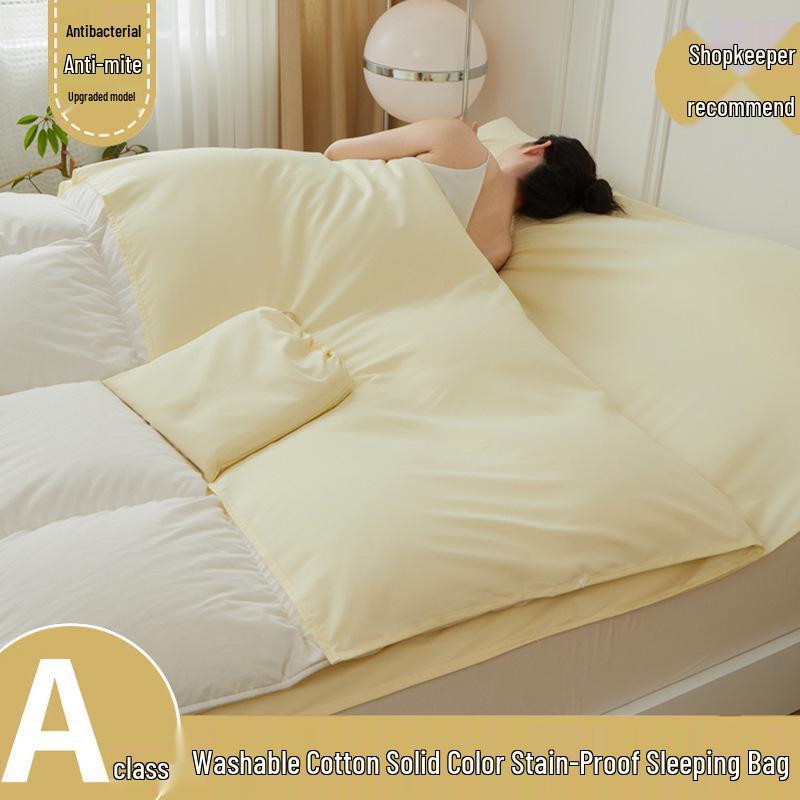 Portable Travel Sleeping Bag & Bed Sheet Set - 3-Piece Duvet Cover for Outdoor and Business Trips