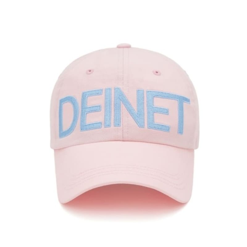 DEINET DEINET BIG LOGO CAP IN PINK