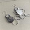 925 Sterling Silver Earrings For Women Trendy Geometric Round Circle Earring Jewelry Prevent Allergy Party Gift Accessories