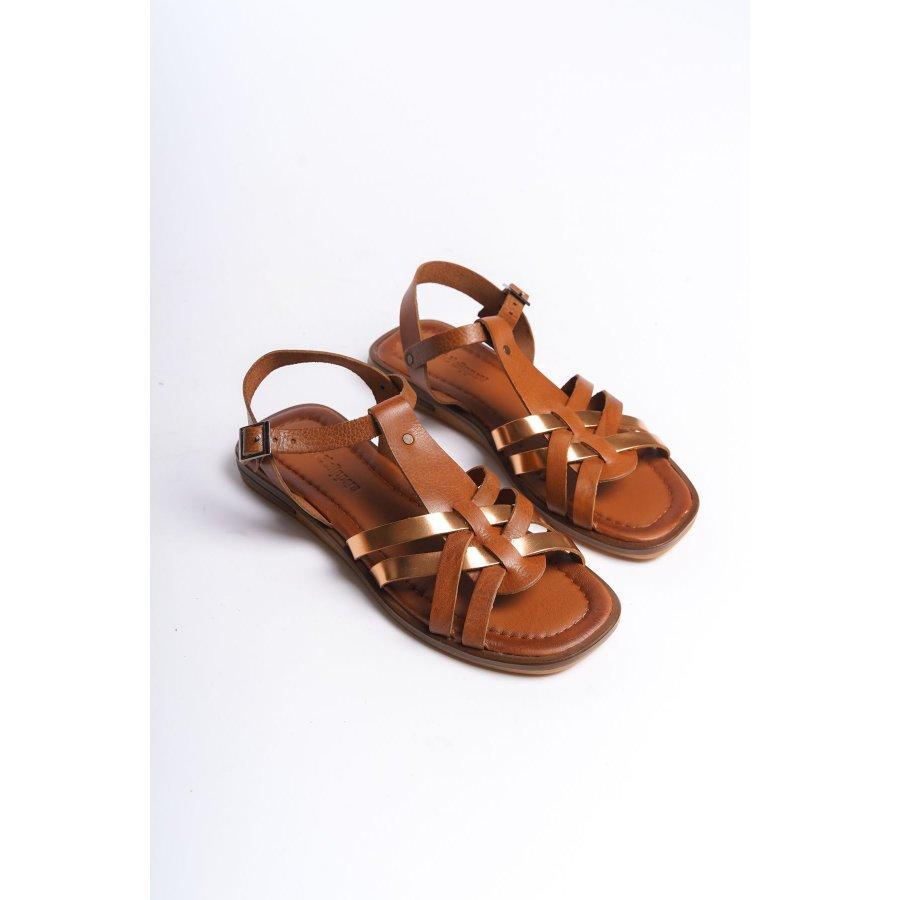 

Женские повседневные сандалии из натуральной кожи на плоской подошве