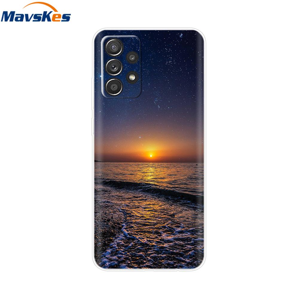 Für Samsung A52S 5G Hülle Niedliche Maus Blume Bemaltes Cover Klare Silikon Handyhülle Für Samsung Galaxy A52 A 52 52S 5G Weiche Taschen