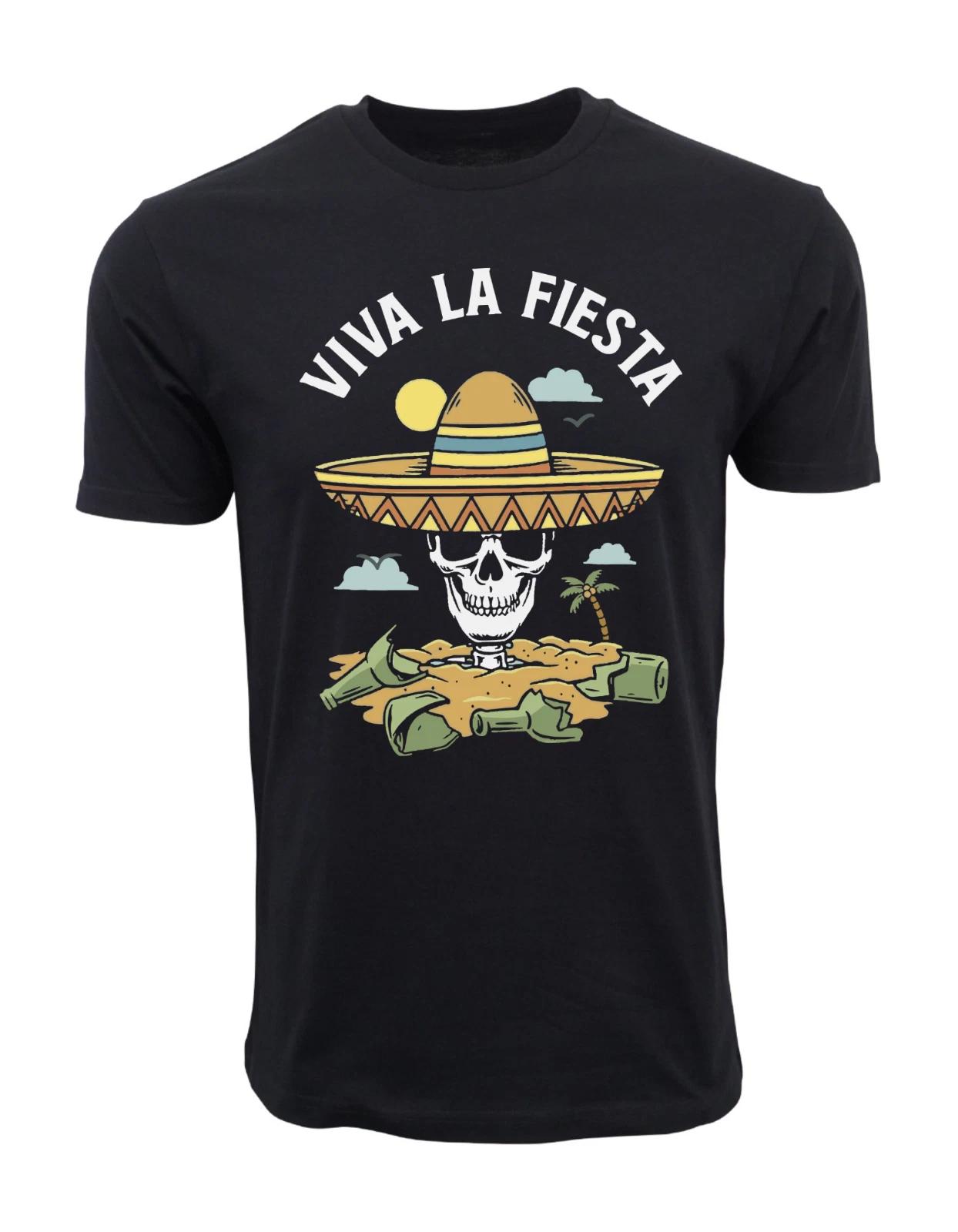 Unisex Adult Casual Graphic VIVA LA FIESTA GRAPHIC T SHIRT T-Shirt S