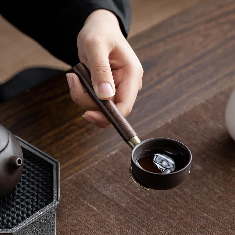 White Porcelain & Wood Tea Ceremony Six Gentlemen Set