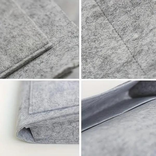 Felt Bedside Hanging Storage Bag with Multiple Pockets for Easy Organization