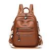 Chic PU Backpack for Women – Vintage-Style Design with Multiple Pockets and Adjustable Straps, Perfect for Daily Use and Travel