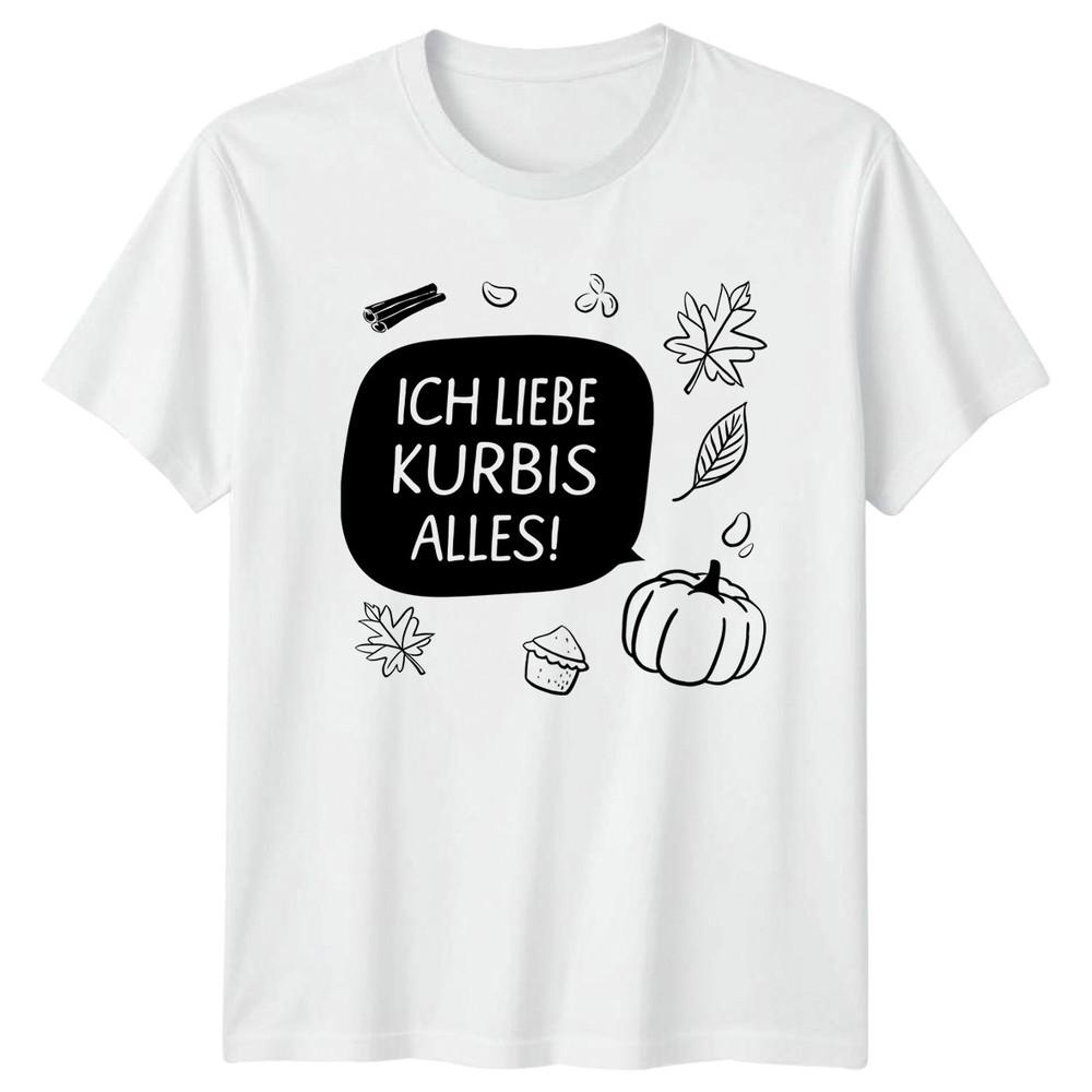 Ich Liebe Kurbis Alles TShirt GerUnisex Fall Autumn Autumn Gift For Him And Her S