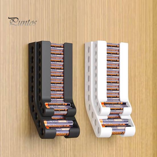 Battery Storage Box Organizer High Strength Large Capacity Easy Installation Wall Mounted Battery Storage Container