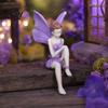 Multi-room Decorative Item Flower Fairy Ornaments, Beautiful And Fine Carving Figurines, Bedroom Piece Resin Sculpture for Home Patio Balcony
