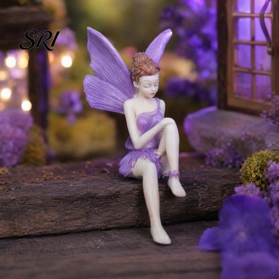 Multi-room Decorative Item Flower Fairy Ornaments, Beautiful And Fine Carving Figurines, Bedroom Piece Resin Sculpture for Home Patio Balcony