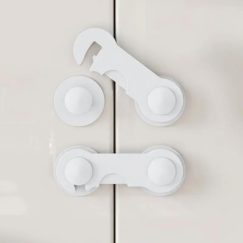 10PCS Baby Safety Locks Cabinet Locks Room Locks Drawer Locks Anti-Pinch Folio Locks Safety Protection Products