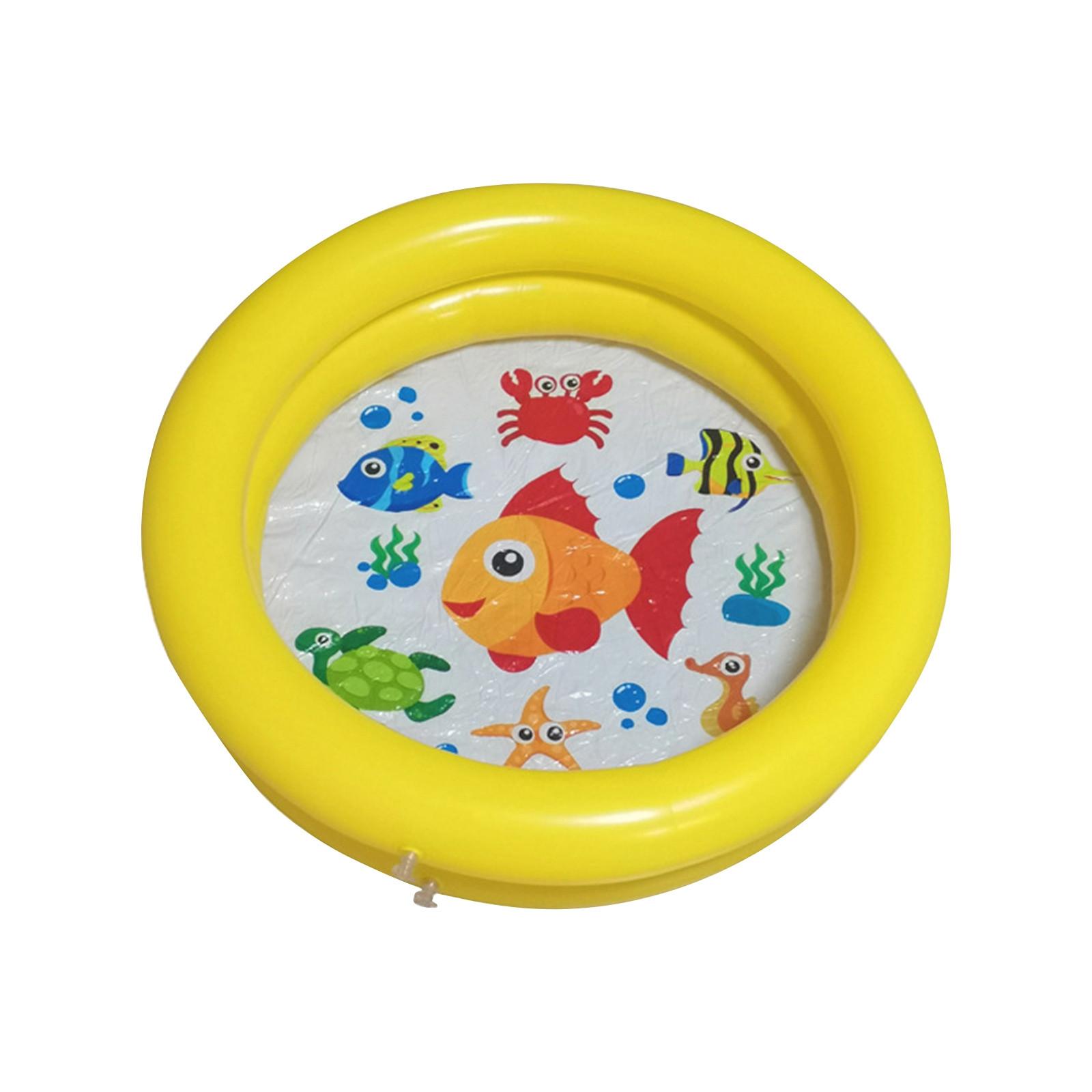 

Круглый надувной детский бассейн, детский летний бассейн, портативный ПВХ, детский бассейн для малышей, водный игровой бассейн для заднего двора на открытом воздухе One Size