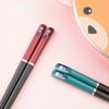 1pair Chopsticks Anime Kawaii Creativity Alloy Personal Chopsticks Non-Slip Child Adult Cutlery Kitchen Household