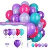 12inch 35pcs Purple Pink Green Balloon Set , Suitable for Weddings, Birthdays, Themed Parties, Bachelorette Parties