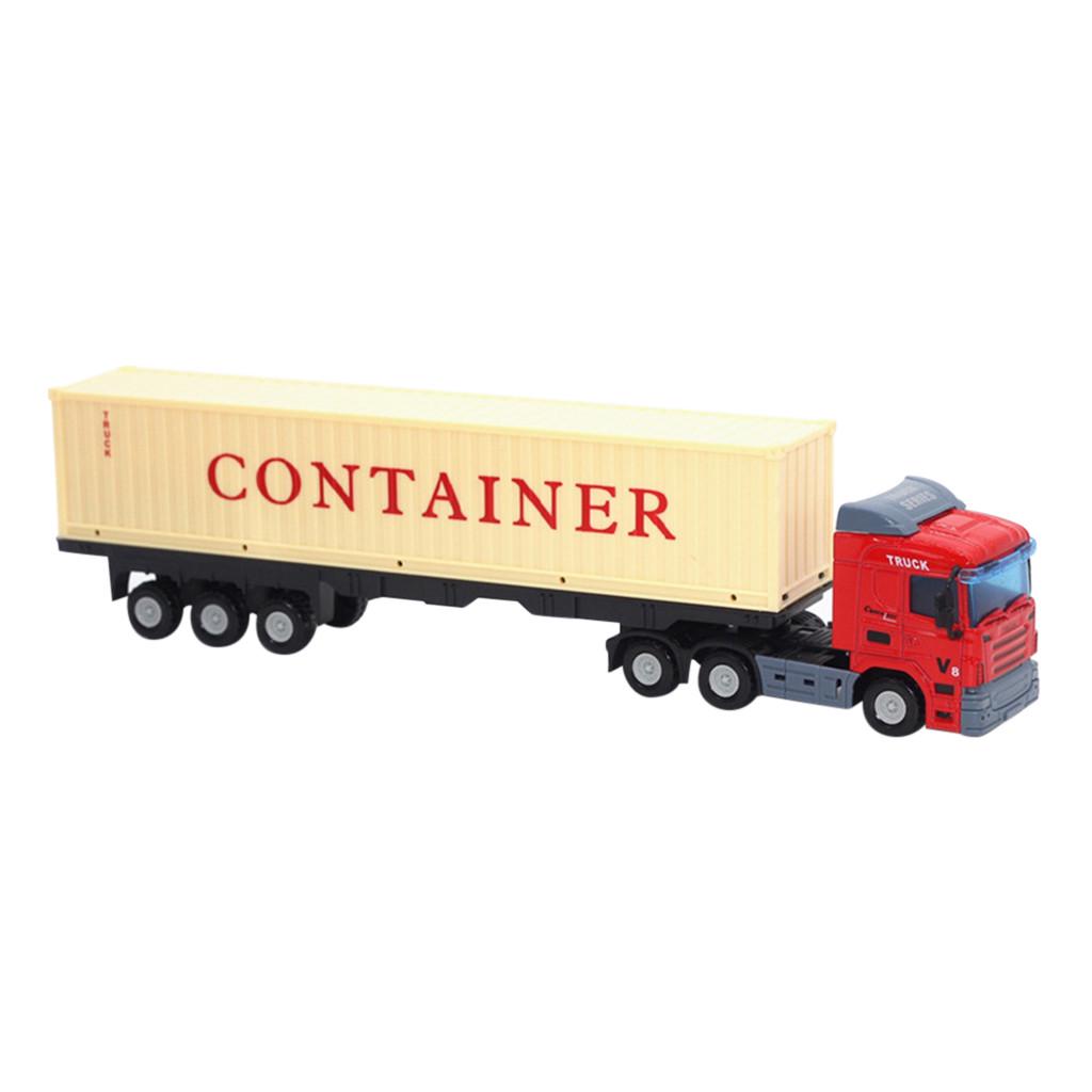 Container Truck Simulation Alloy Car Model European Transport Truck