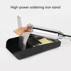 Compact Soldering Iron Stand With Sponge Tray Stable Workspaces Organizer For Electronics Repair Maintenance