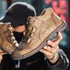 Herrenschuhe und Stiefeletten Herbst Handgefertigte Stiefel High-Top Flach Outdoor Arbeiter Freizeitschuhe Große Größe Board Schuhe