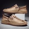 Handgemachte lässige Lederschuhe Herren Loafers Mokassins Man Flats Schuhe