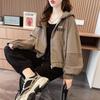 Short Sleeve New Style Casual Fashion Oversized Sweatshirt Women Thin Loose Fit Slimming Autumn Jacket
