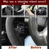 Hand-stitched Suede Leather Steering Wheel Cover For Ford Focus 3 KUGA Escape C-MAX 2012-2014 Car Accessories