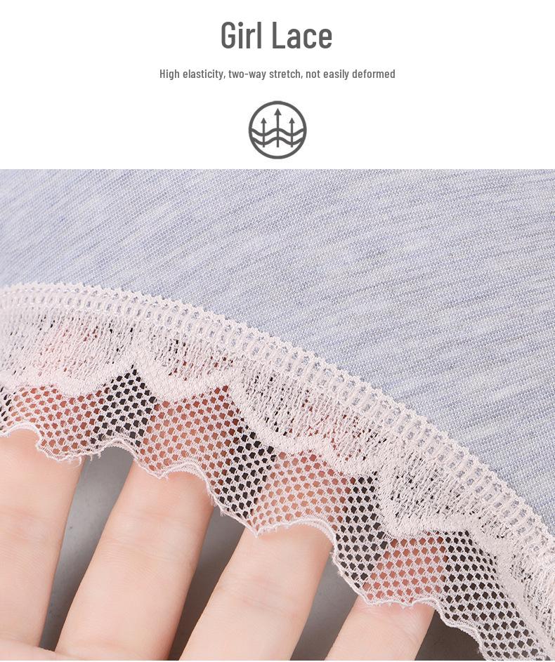 Women's Maternity Seamless Lace Trim Nursing Bra - No-Ammonia, One-Piece, Postpartum Breastfeeding Support.