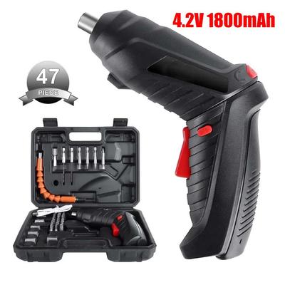 1800 mAh 4,2 V Elektrische Bohrmaschine Akku-Elektrowerkzeuge Set Haushaltswartung Reparatur Lithiumbatterie Mini-Haushaltsschraubendreher