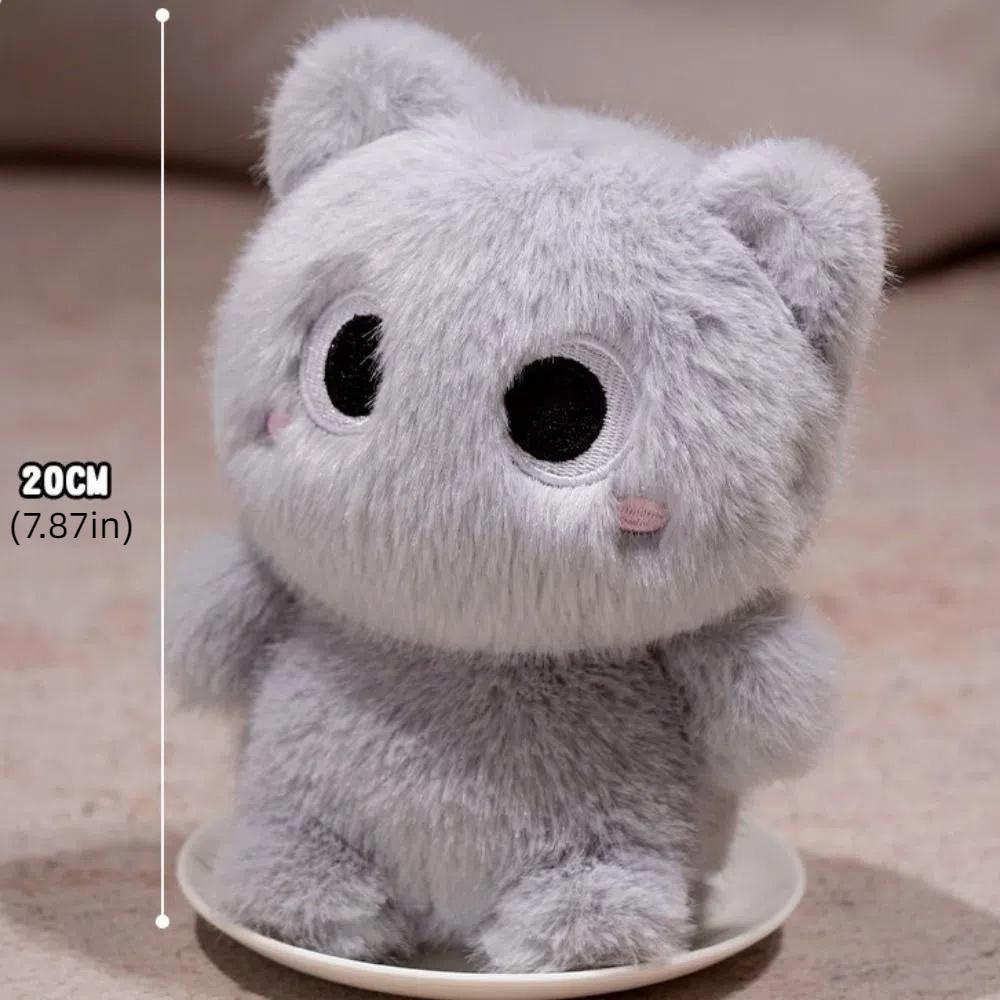 Siamese Kitten Orange Cat Plush Doll Lazy Heterochromatic Cat Doll  Kids Holiday Gifts