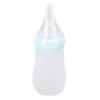 Drinking Aids Feeding Cup Squeeze Controlled Silicone Food Dispensing Spoon Feeder with Straw